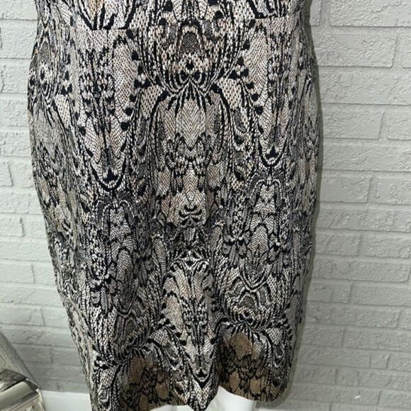 Ann Taylor Women Leopard & Lace Print Shift Dress Size 10 - Picture 5 of 11